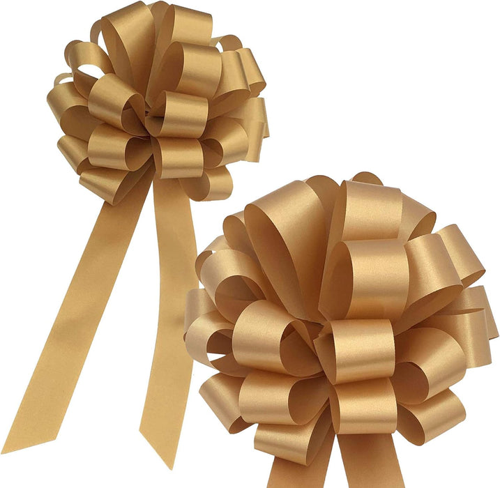 Wedding Pew or Gift Wrapping Pull Bows - 8" Wide, Set of 6