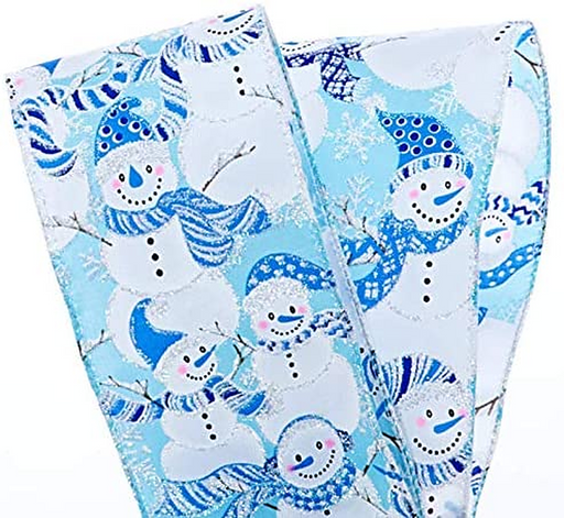 wired-edge-christmas-snowman-ribbon-for-gifts