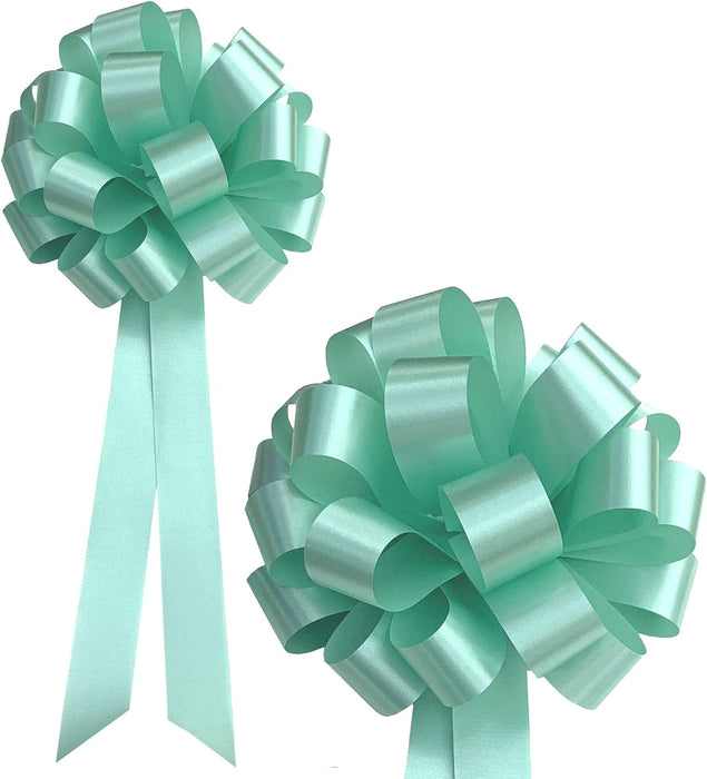 Wedding Pew or Gift Wrapping Pull Bows - 8" Wide, Set of 6