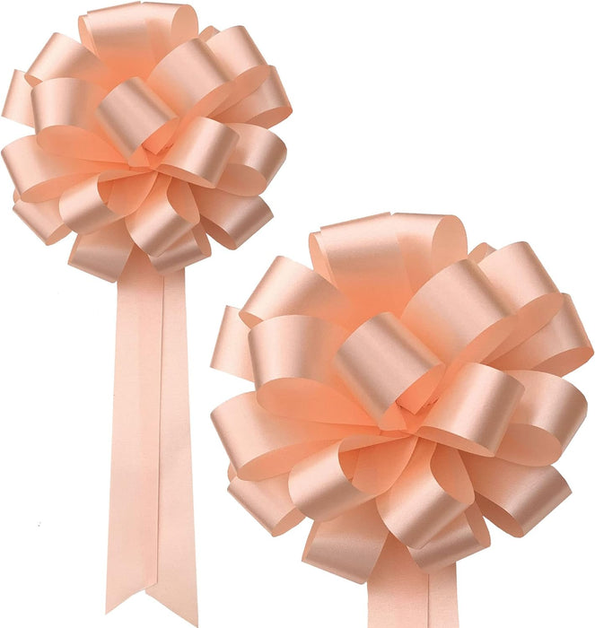 Wedding Pew or Gift Wrapping Pull Bows - 8" Wide, Set of 6