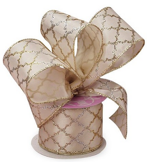 white-and-gold-glitter-decorative-ribbon