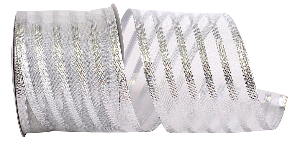 metallic-silver-striped-christmas-ribbon