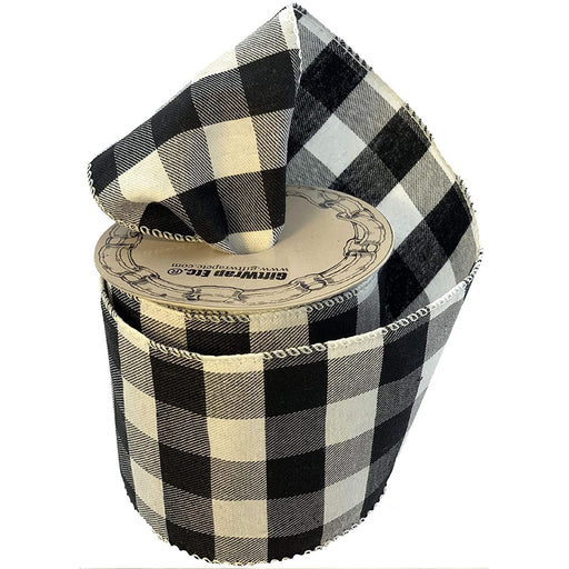 black-white-buffalo-plaid-ribbon-4-inch