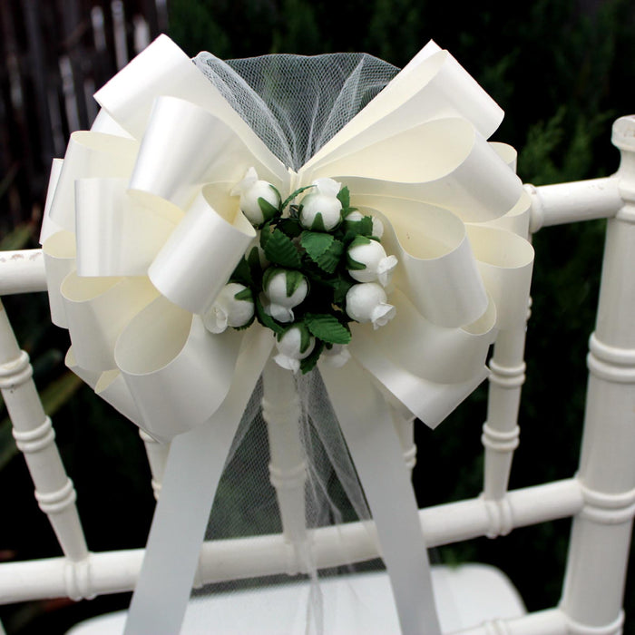 ivory-wedding-bows-with-rosebuds