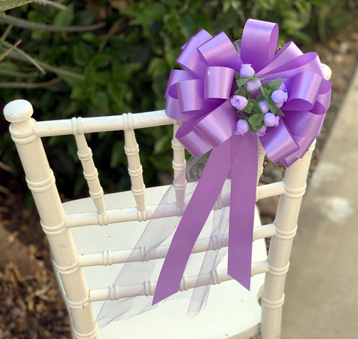 lavender-wedding-bows-with-rosebuds