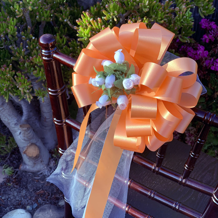 peach-church-aisle-decorations