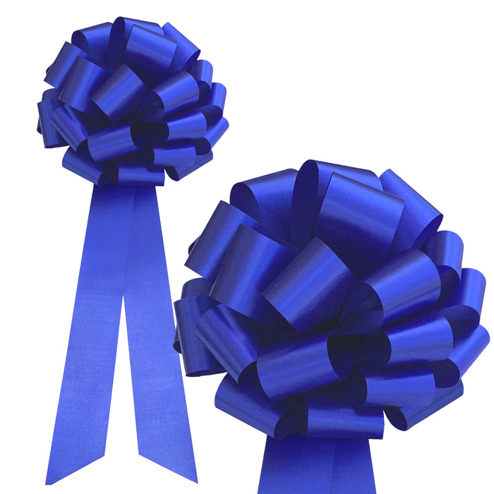 royal blue bows-wedding-decoration