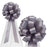 Wedding Pull Bows with Tulle Tails - 8" Wide, Set of 6