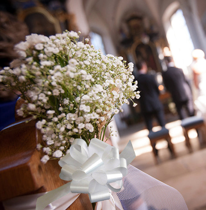 white-bouquet-ribbon-bows